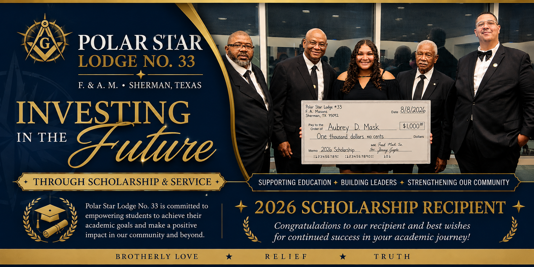 2026 Polar Star Lodge Scholarship Recipient